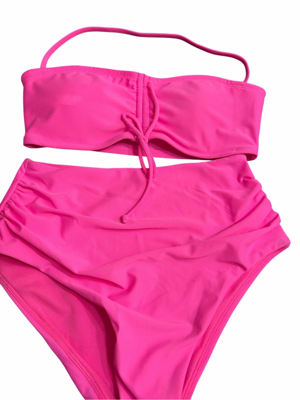 Puma Bright Pink Athletic Bikini Top